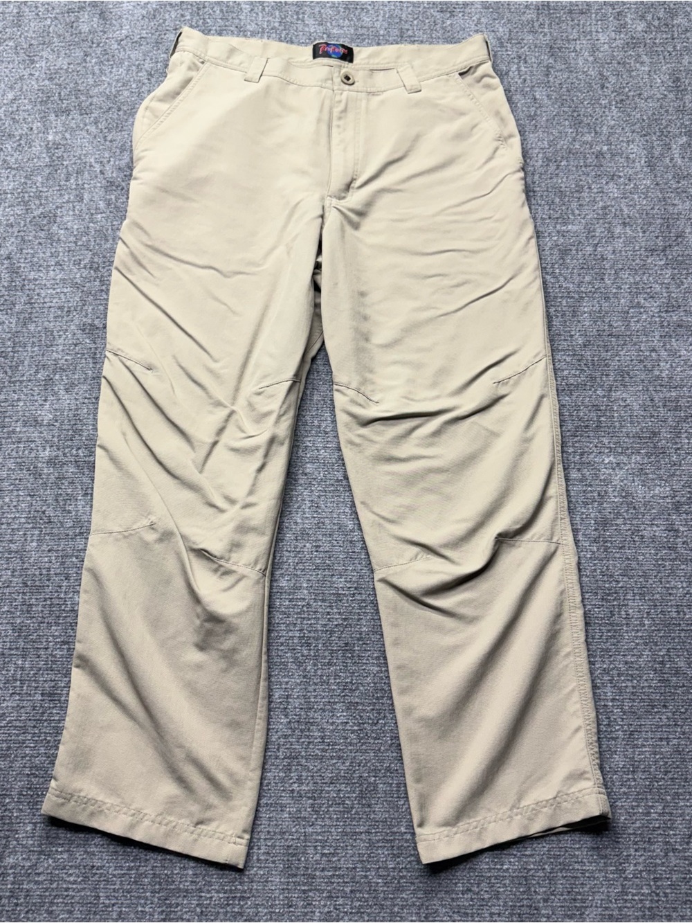 Rail Riders Pants Mens 34x30 Khaki 100% Nylon Straight Lightweight Hiking Travel